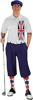 [Golf Knickers] United Kingdom Homeland Traditional (Plus Fours) Outfit for Men (Navy)