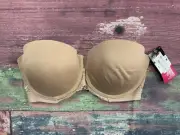 Maidenform Womens 34D Push Up Bra Underwire Padded Nude