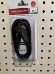 2 6 Ft RadioShack Shielded Audio Cable RCA Right Angle Male to 6.3mm Mono Male