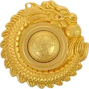 Generic Wenwan Handle B Ornaments for Crafts Vintage Ornaments Chinese Style Dragon Charm Wonder Sphere Chinese Hand Chinese New Year Charms Vintage Hand Alloy Golden