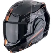 EXO-Tech Evo Traveller Black Bronze Flip Back Helmet