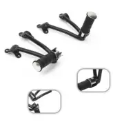 Moto Black Rear Passenger Footpegs Foot Pedal Mounts For Kawasaki Vulcan S VN650