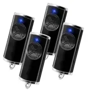 868MHz Garage Door Opener, 4Pack Replacement Garage Door Openers for Hormann Handheld Transmitter HSE-4-868-BS Black