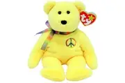 Ty Beanie Babies Peace II - Yellow Bear Reg