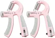 YANGGU WU 2 Packs Hand Grip Strengthener, Forearm Trainer Gripper for Strength with Adjustable Stress 5-60KG（11-132Lbs）,Hold Squeezer Exerciser for Low Arm, Finger & Wrist Power Reinforcer