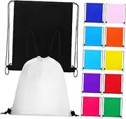BCOATH 12Pcs Drawstring Bags Dry Bags for Gym Hiking Camping Lightweight Easy to Carry Versatile Drawstring Pouches