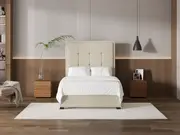 My Style Framed Headboard & Drawer Base - Double / Batiste Nougat / Standard Base