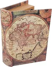 BATHVEVE Fake Retro Book Storage Box Vintage Style Jewelry Keepsake Organizer Small Decorative Prop for Home Office for Clutter Management Unique
