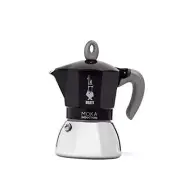 - Moka Induction, Moka Pot, Suitable for all Types of Hobs 6 Cups Black