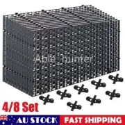 4/8Pk Plastic Fish Grid Divider Durable Holder Fish Tank Tray Egg Crate Aquarium