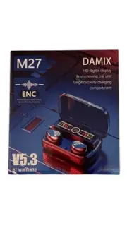 **Unused**DAMIX M27 Bluetooth Wireless Headphone/Ear Buds New In The Box