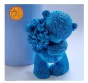 Teddy Bear Silicone Mold Fondant Chocolate Topper Candle Resin Charm Clay Soap