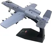 for US A-10 Thunderbolt II Warthog Hog Attack Plane Fighter Diecast Metal Aircraft Model Gift 1/100 Scale(Light Gray)