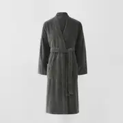 Sheridan Ultra-Light Bathrobe in Shadow Grey Size: Small/Medium Cotton