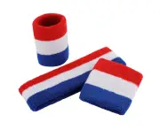 Sports headband Set Sports headband Set Towel headbands Red White Blue