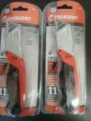 Two Crescent 11-Blade Folding Utility Knife with On Tool Blade Storage CTKF2
