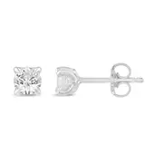 Solitaire Stud Earrings with 1/3ct of Laboratory Grown Diamonds in 9kt White Gold