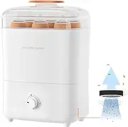 Baby Bottle Sterilizer and Dryer, Electric Steam Sterilizer and Dryer for Baby Bottles, Pacifiers, Breast Pump Parts, and Teething Toys, Easy Clean, White