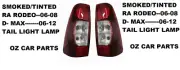 SMOKED TINTED FOR ISUZU DMAX TAIL LIGHTS PAIR LEFT AND RIGHT 06-12 TAIL LAMPS