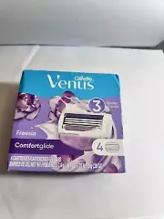 Gillette Venus Comfortglide Freesia 3 Blades 4 Cartridges Brand New