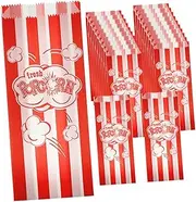 CIYODO Popcorn Packaging Bag 50pcs Oil Proof Snack Treat Box Party Snack Bucket Party