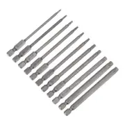 11PCS T6-T40 Torx Security Screwdriver Bit Set S2 Steel Tamper Proof Bit 4" Long