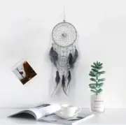 Gray Two-Ring Wind Chimes Wall Decoration Pendant Decor Dream Catcher