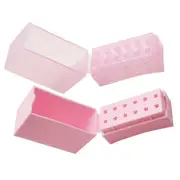 2 Pcs Grinding Head Storage Box Nail Drill Bits Holder Case Organizer