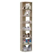 Shoe Rack Narrow Sneaker Storage Organizer 8 Tier Shoe Tower Sturdy Space Sav...