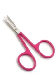 Avon Pro Eyebrow Trimmer Pink Stainless Steel Eye Brow Scissors