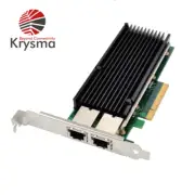 Krysma Dual 10GbE Ethernet Server NIC Intel X540-BT2 X540 Network Interface Card
