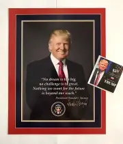President Donald Trump 8 1/2"x11 on Card Stock... Photo Portrait Picture +Decal