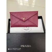 在飛比找蝦皮購物優惠-PRADA 信封長夾