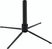 K&M - Konig & Meyer 15232.000.55 - Flute 4-Leg Stand - Professional Grade for all Musicians - Lightweight & Compact - Suitable for Bass, Bohm & Cross Flutes - Stable Secure Base - German Made - Black
