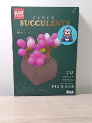 *FREE SHIP* PIG'S EAR Block Succulents Botanical Block Tech Set "LEGO"