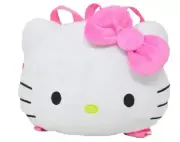 Hello Kitty Head Shaped Plush Backpack 10"x13"