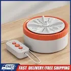 Automatic Clothes Washer Auto-Off Mini Turbo Washer for home Bathroom (Orange)