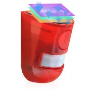 Strobe Alarm Solar Powered Security Alarm Light PIR Motion Sound Sensor for Farm