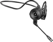 Gyorwst Bone Conduction Earphone M1 Wireless Bluetooth Stereo Ear Hook Sports Headset Business Headphone with Microphone-Black