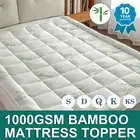ALL SIZE 1000GSM Bamboo Fiber Pillowtop Mattress Topper Pad Underlay Mattress