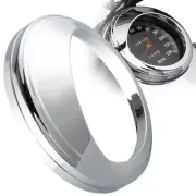 Aluminum Chrome 5" speedometer visor sun shade for Harley '99-'15 Fat Boy FLSTF