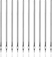10 Pcs Leather Sewing Awl Hand Sewing Needle Canvas Leather Tools Sewing Awl Needle for Shoe Repairing and Leather Repairing