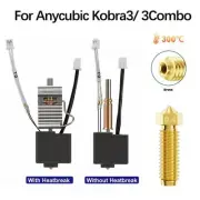 3D Printer Hotend Kit Extruder 0.4mm Brass Nozzle For Anycubic Kobra 3 Parts lot