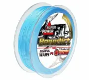 **FREE SHIPPING** 300m BENEDICT Fishing Line PE Braid Blue Spectra Dyneema