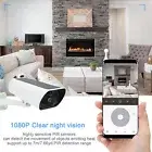 Solar Security Camera Wireless Outdoor Surveillance Camera 1080P HD Night Vi EOM
