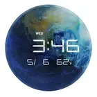 13" Digital Wall Clock with LED Display, Calendar & Temperature, Automatic Di...