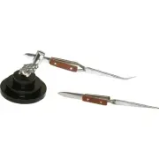 2 Third Hand Bases & Cross Lock Tweezers Jewelers Soldering Bench Tool Clamp