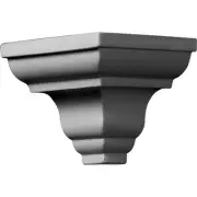 MOC03X03PA-CASE-4 Outside Corner for Moulding MLD03X03X04PA (4-Pack), 3"P x 3...
