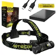 COMBO: Nitecore HC60 V2 High Performance Rechargeable Headlamp w/NB5000 Powerban