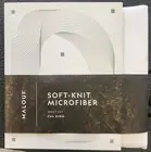 New Malouf Woven Microfiber Cal King Sheet Set 4pc White Percale Fitted Corners